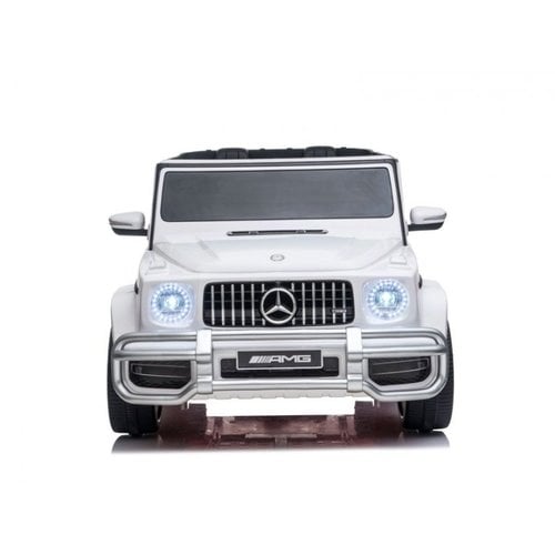 Mercedes G63 12V 2-persoons kinderauto Wit