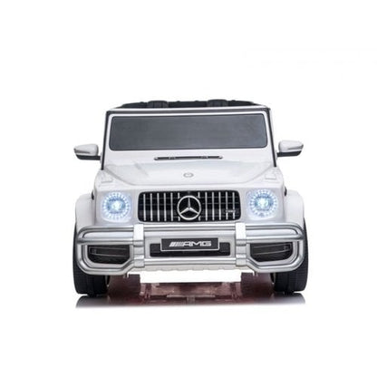 Mercedes G63 12V 2-persoons kinderauto Wit