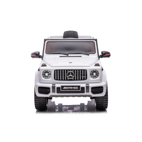 Mercedes G63 AMG XL Cabrio 24V Kinderauto Wit