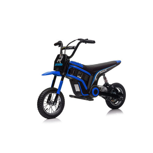 Elektrische kindermotor Dirtbike Hurricane 24V 350W Blauw