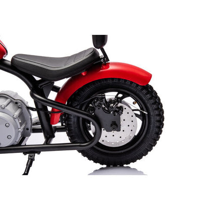 Chopper kindermotor 36 volt Rood