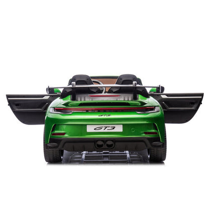 Porsche 911 GT3 24V 2-persoons kinderauto metallic Groen