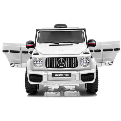 Mercedes G63 AMG Cabrio 12V Kinderauto Wit