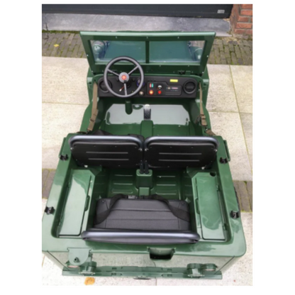 Willy’s Jeep Army 24 3 persoons kinderauto groen