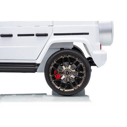 Mercedes G63 12V 2-persoons kinderauto Wit