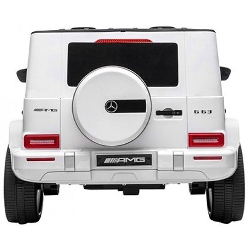 Mercedes G63 12V 2-persoons kinderauto Wit