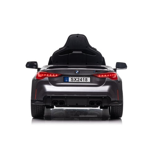 BMW M4 12V Kinderauto metallic Grijs