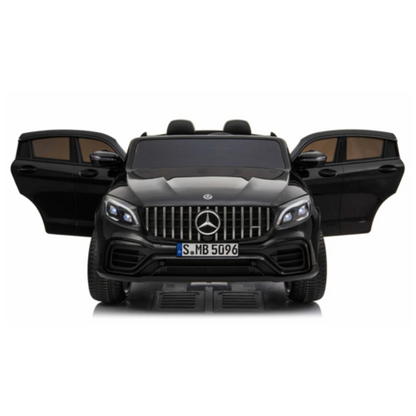 Mercedes Benz GLC63S AMG 12V 2 persoons kinderauto zwart