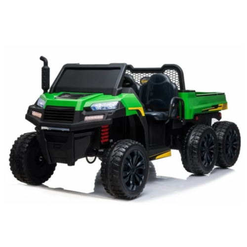 GatorXL 12V 2-Person Electric Kids Tractor Green