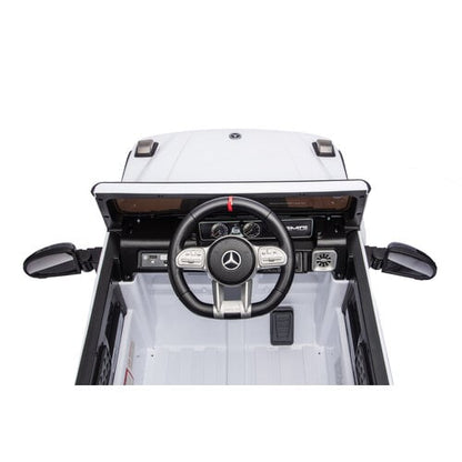 Mercedes G63 AMG Cabrio 12V Kinderauto Wit
