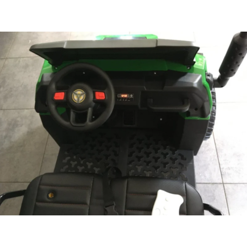 GatorXL 12V 2-Person Electric Kids Tractor Green