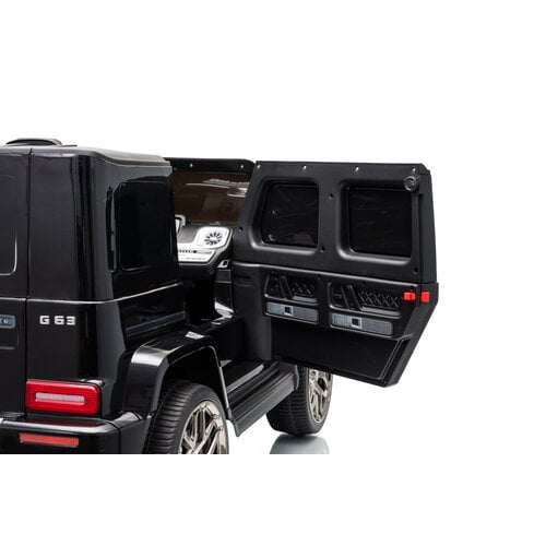 Mercedes G63 12V 2-persoons kinderauto metallic zwart