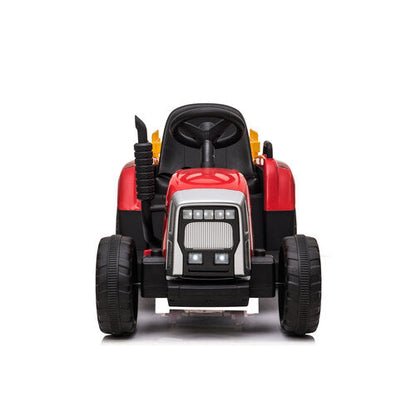 Elektrische kindertractor met aanhanger 12V Rood