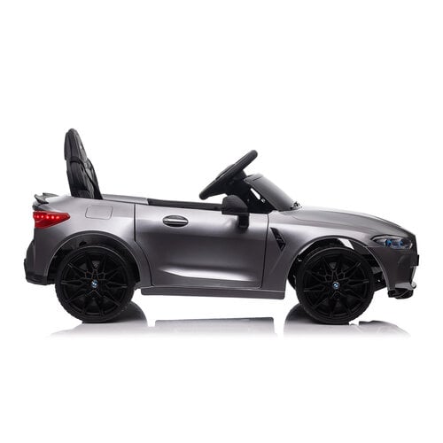 BMW M4 12V Kinderauto metallic Grijs