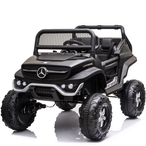 Mercedes Unimog 12V kinderauto Zwart