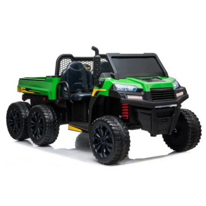 GatorXL 12V 2-Persoons Elektrische Kindertractor Groen