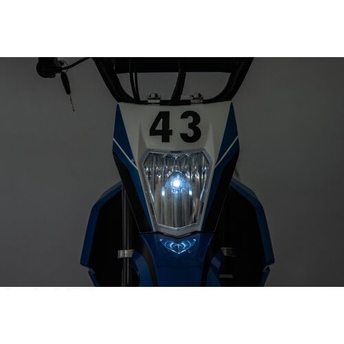 Elektrische kindermotor Dirtbike Crossmotor 36V 500W Blauw - Oranje