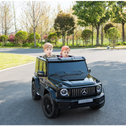 Mercedes G63 XXL 24V 2-persoons kinderauto metallic Zwart