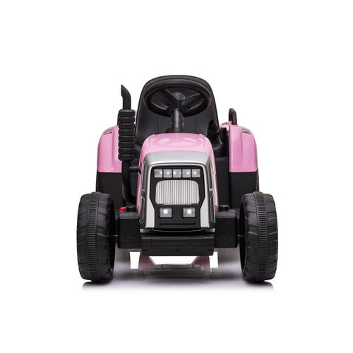 Electric children's tractor with trailer 12V Pink