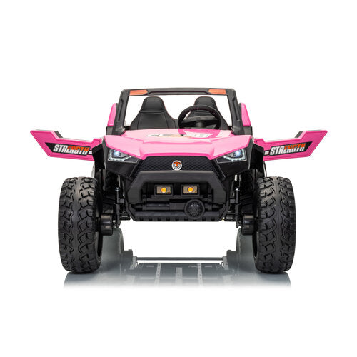 Buggy Clash 24V Hogesnelheid 2-persoons kinderauto roze