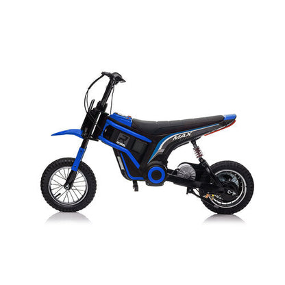 Elektrische kindermotor Dirtbike Hurricane 24V 350W Blauw