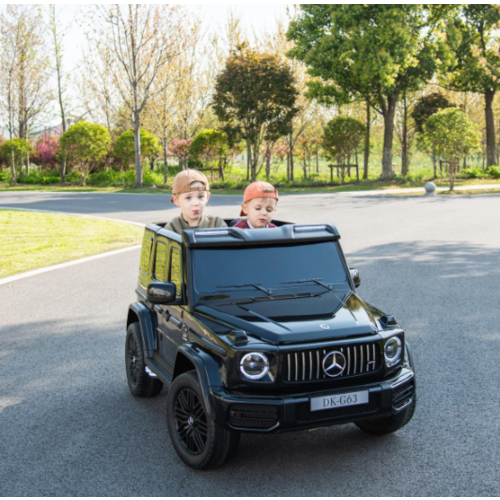 Mercedes G63 XXL 24V 2-persoons kinderauto metallic Zwart