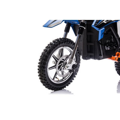 Elektrische kindermotor Dirtbike Cross Motor 36V 500W Blauw - Oranje