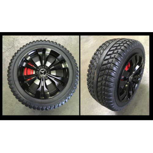 Mercedes Benz GLC63S AMG 12V 2 persoons kinderauto zwart