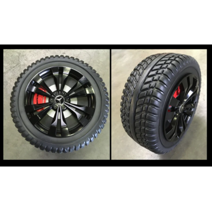 Mercedes Benz GLC63S AMG 12V 2 persoons kinderauto zwart