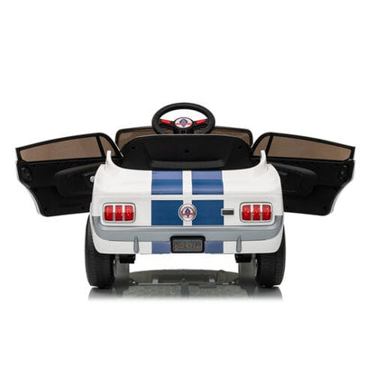 Shelby GT350 12V kinderauto Wit