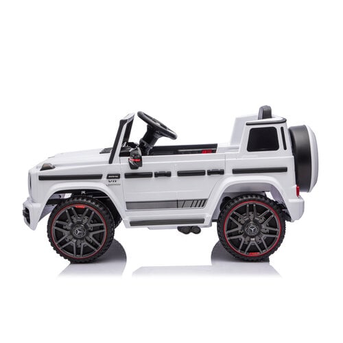 Mercedes G63 AMG Cabrio 12V Elektrische kinderauto Wit