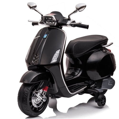 Vespa Sprint 6V Kinderscooter Zwart