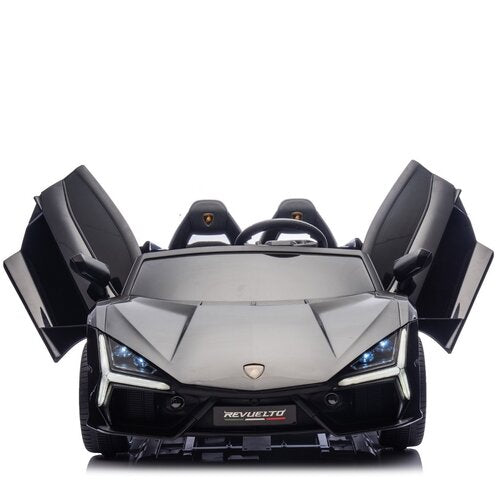 Lamborghini Revuelto 24V 2-persoons kinderauto zwart