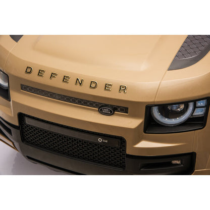 Land Rover Defender 24V 2 persoons kinderauto Champagne