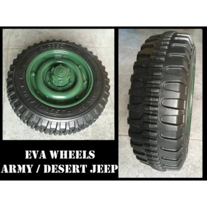 Willy’s Jeep Army 24 3 persoons kinderauto groen