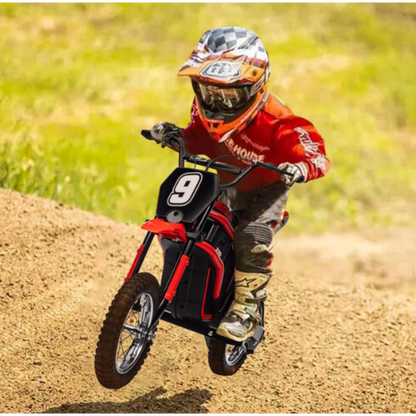 Elektrische kindermotor Dirtbike Hurricane 24V 350W Rood