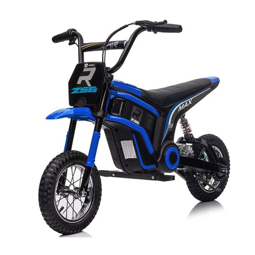 Elektrische kindermotor Dirtbike Hurricane 24V 350W Blauw