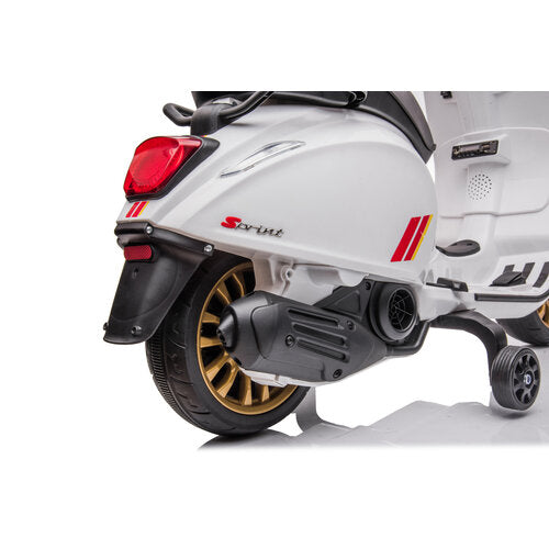 Vespa Sprint 6V Kinderscooter Wit