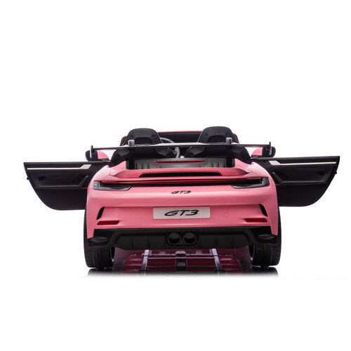 Porsche 911 GT3 24V 2-persoons kinderauto Roze