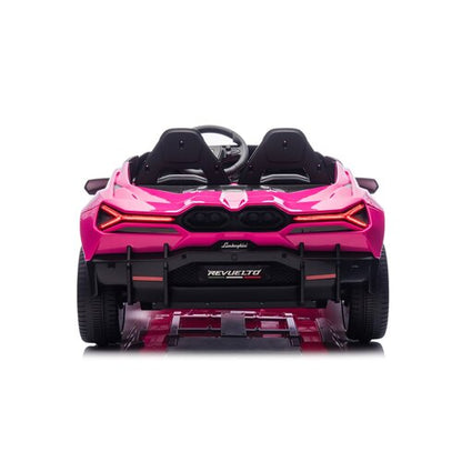 Lamborghini Revuelto 24V 2 Persoons Kinderauto Roze