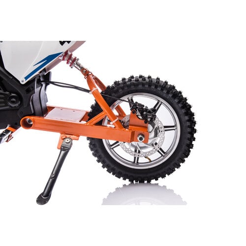 Elektrische kindermotor Dirtbike Crossmotor 36V 500W Blauw - Oranje