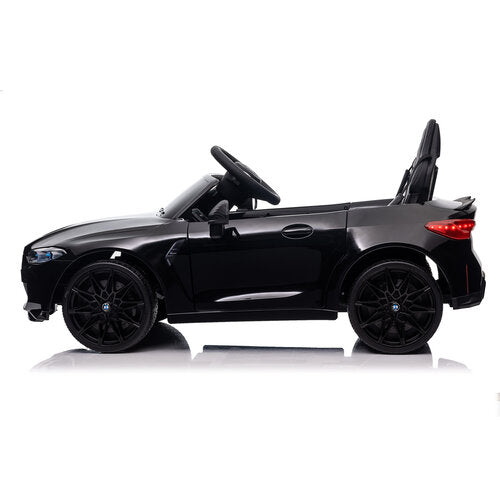 BMW M4 12V Kinderauto metallic Zwart
