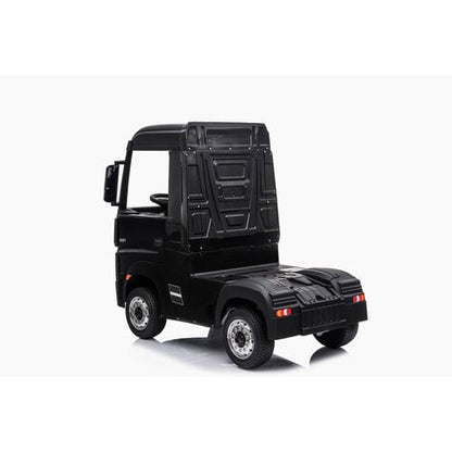 Mercedes Actros 12V kindervrachtwagen zwart