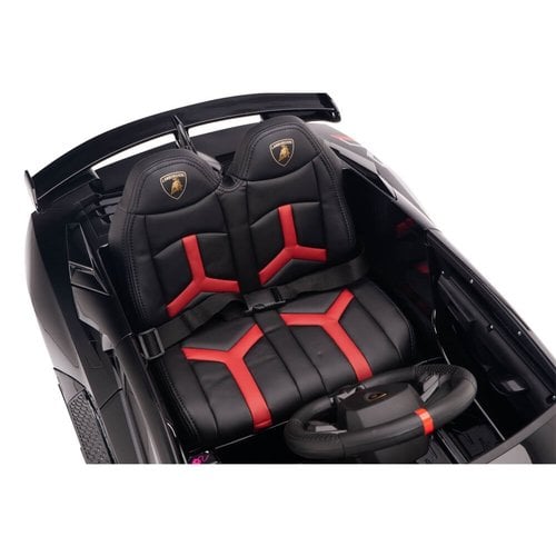 Lamborghini Veneno 12V 2-persoons elektrische kinderauto metallic grijs