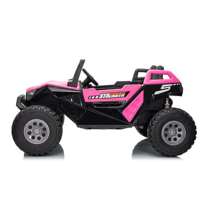Buggy Clash 24V Highspeed 2-Persoons Kinderauto Roze