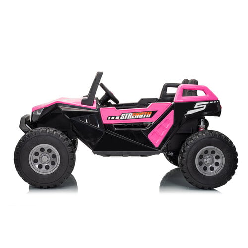 Buggy Clash 24V Hogesnelheid 2-persoons kinderauto roze