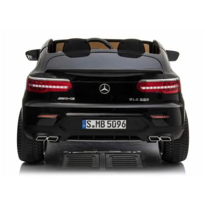 Mercedes Benz GLC63S AMG 12V 2 persoons kinderauto zwart