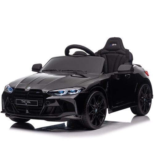 BMW M4 12V Kinderauto metallic Zwart