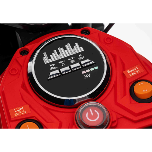 Elektrische kindermotor Dirtbike Hurricane 24V 350W Roze