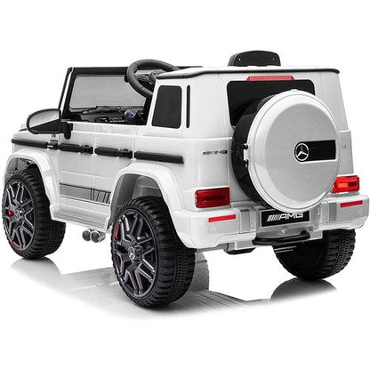 Mercedes G63 AMG Cabrio 12V Kinderauto Wit